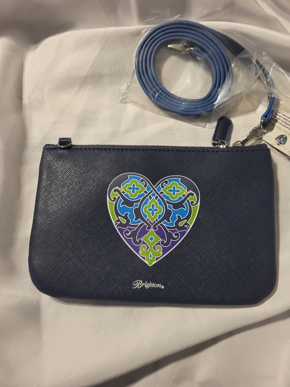 NWT Brighton Mini Heart Crossbody Wristlet Retail $50